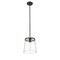 Z-Lite Callista 1 Light Pendant, Matte Black & Clear 3032P10-MB - alternate 5